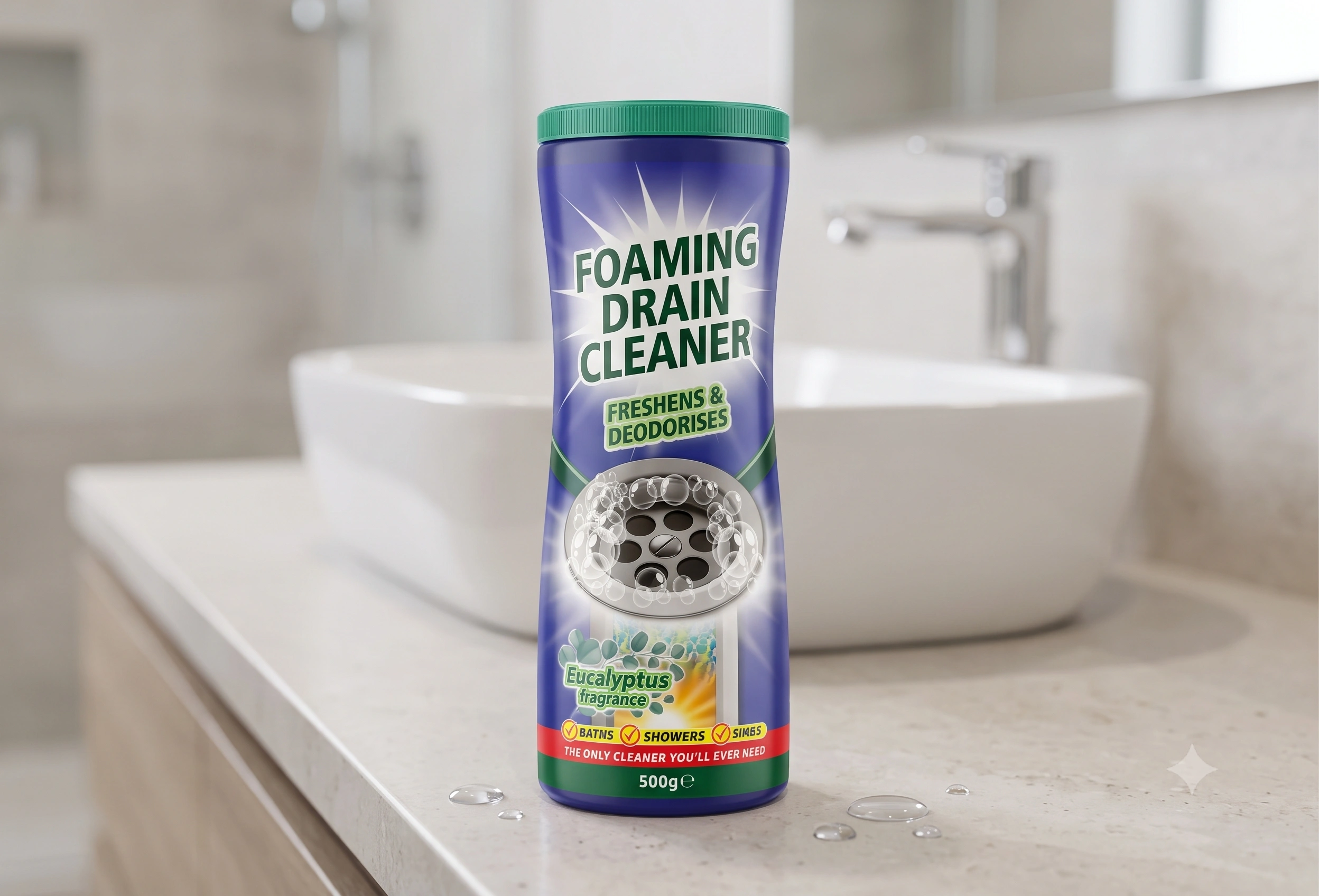 Drain Foaming Powder