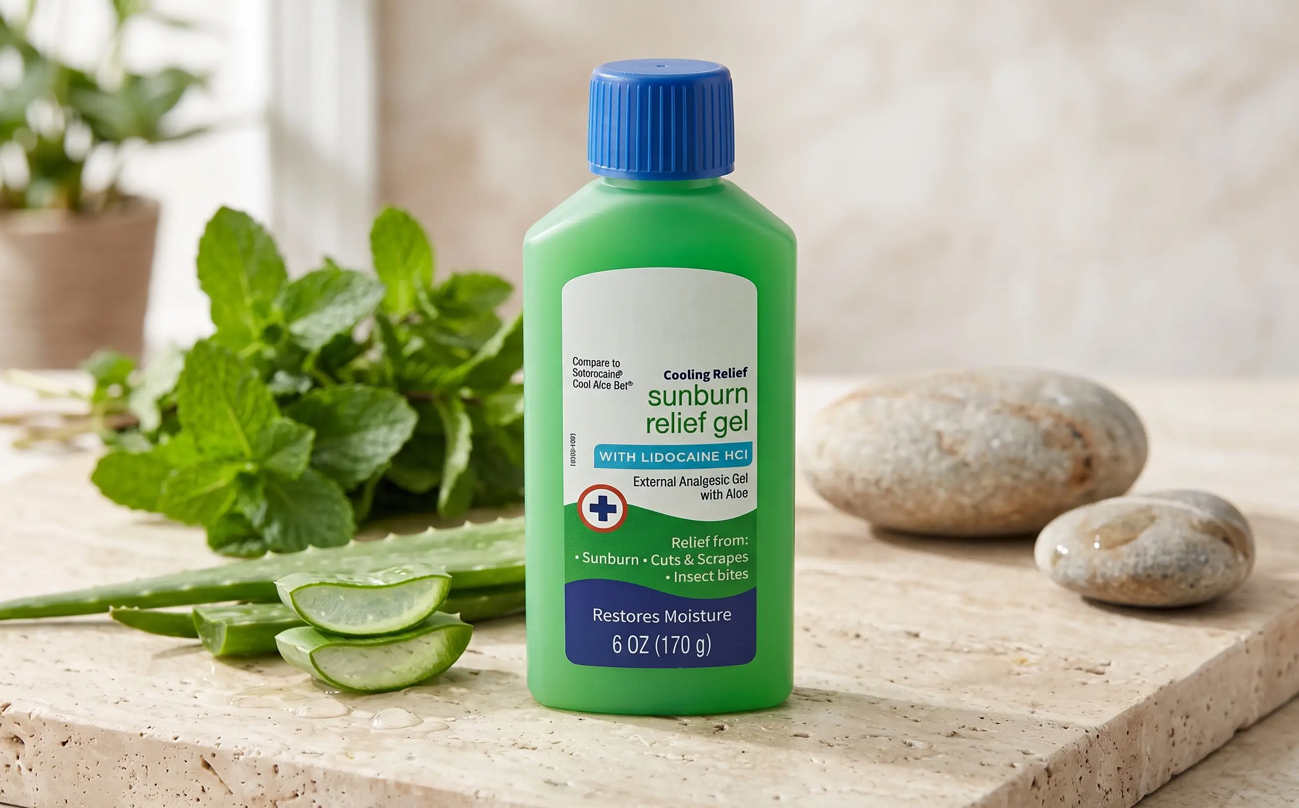 Sunburn Relief Gel with Lidocaine